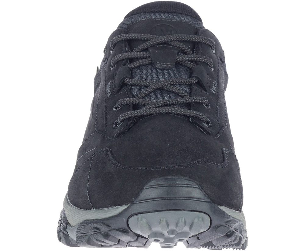 Buty Sportowe Merrell Męskie Czarne - Moab Adventure Lace Waterproof Wide Width - 649803-GEQ